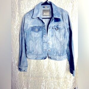 Levi’s Silver Tab Distressed Denim Trucker Jean Jacket